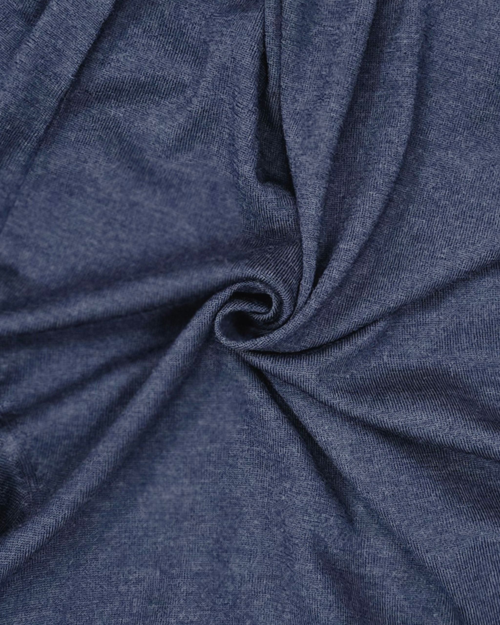 Roman Knit Sweater Polo in Navy