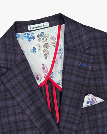 Roscoe Sport Jacket in Wine Plaid