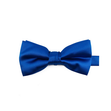 Satin Solid Pre-Tied Bowtie in Royale