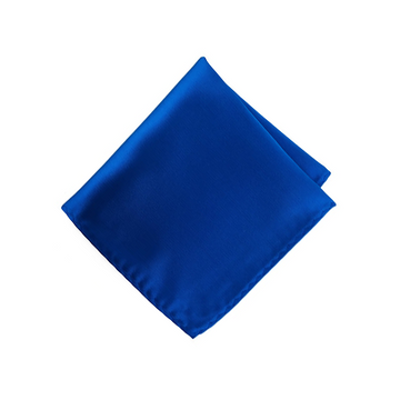 Satin Solid Pre-Tied Pocket Square in Royale