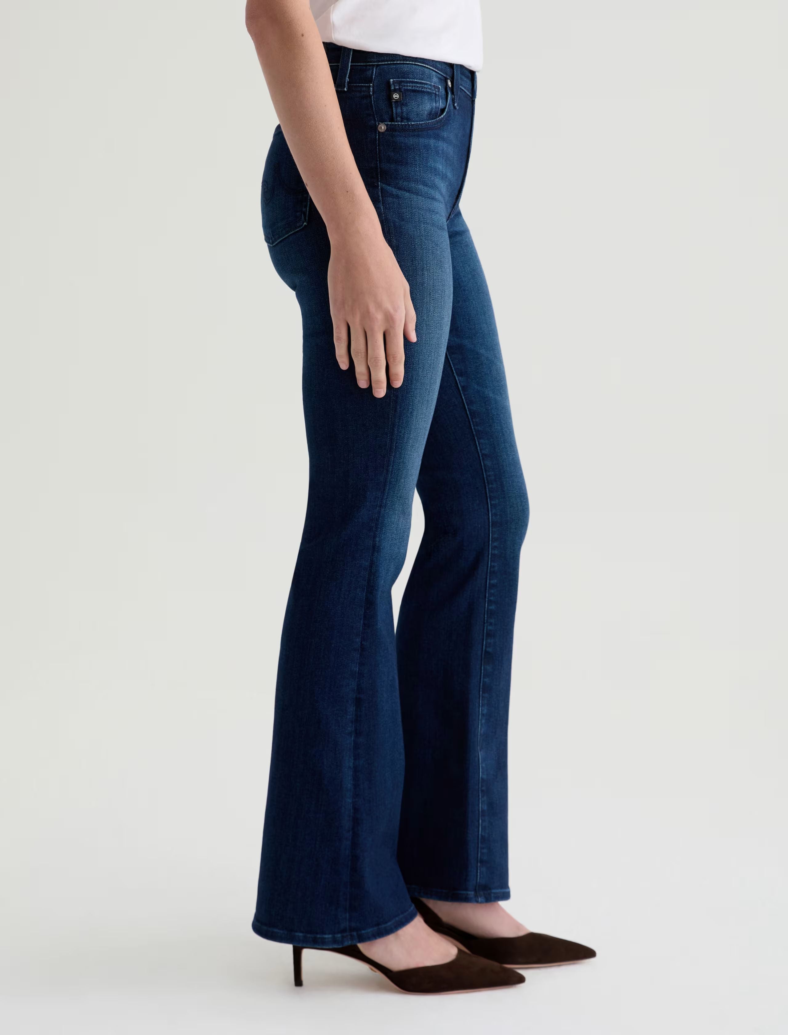 Farrah Mid Rise Boot Cut Jean in Epilogue