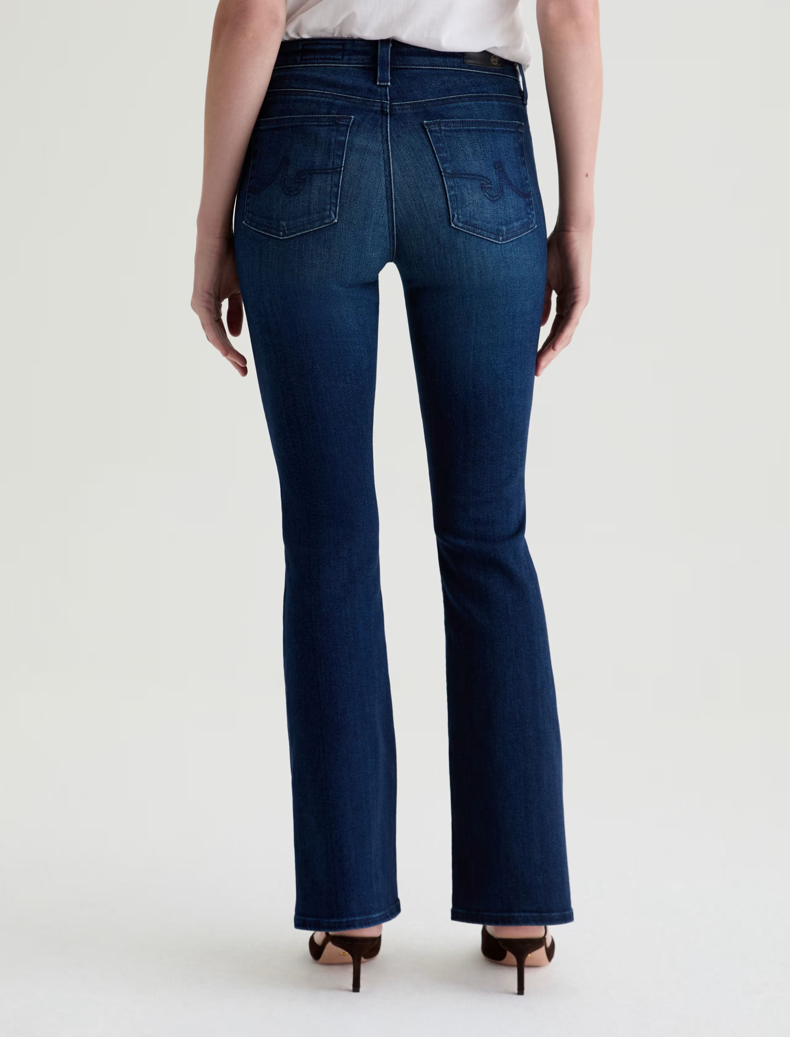 Farrah Mid Rise Boot Cut Jean in Epilogue