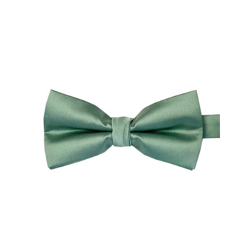 Satin Solid Pre-Tied Bowtie in Sage
