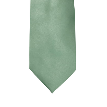 Satin Solid Tie in Sage