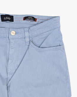 Cool Tapered Leg Casual Pant in Sky Twill