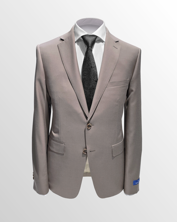 Super 120's Wool Suit in Taupe