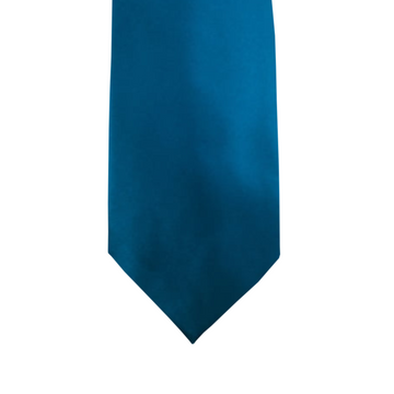 Satin Solid Tie in Teal