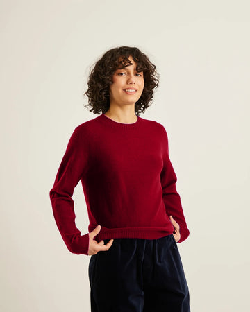 Valuri Sweater in Wine Red