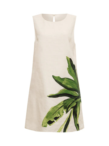 Way To Be Linen Shift Dress in Palmetta