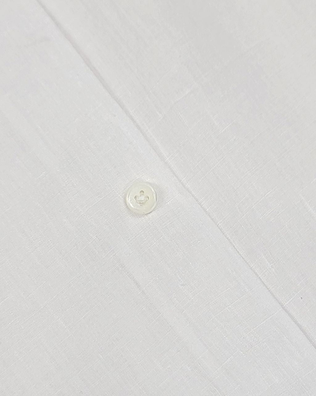 Bugatchi 100% Linen Camp Collar Casual Shirt in White