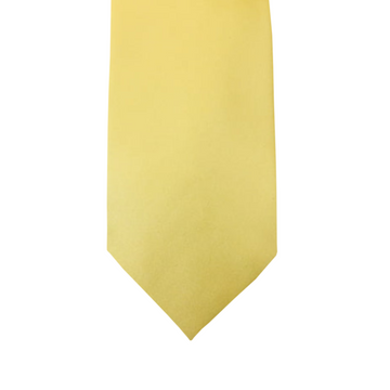 Satin Solid Tie in Yellow