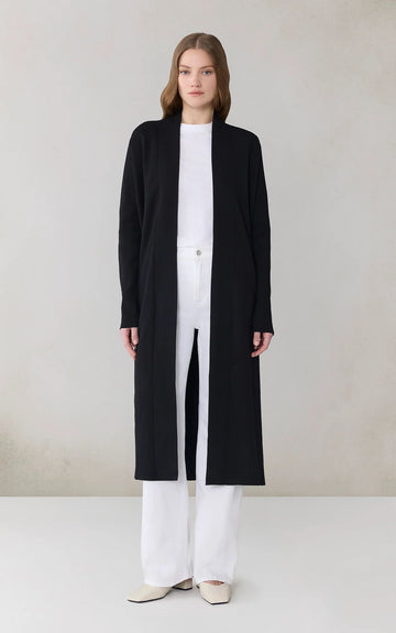 Zola Maxi Cardigan in Black
