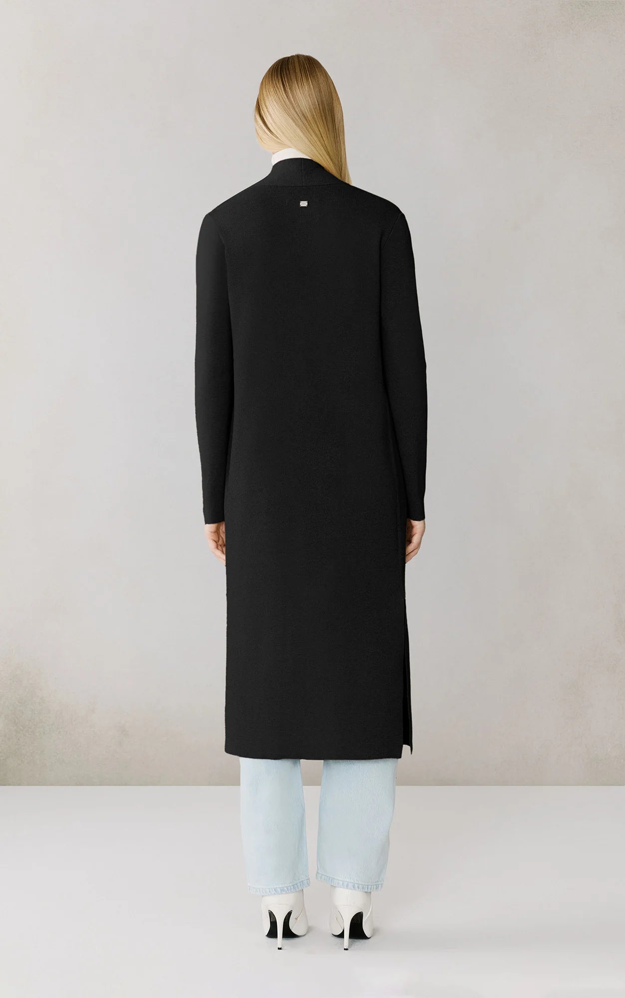 Zola Maxi Coatigan in Black