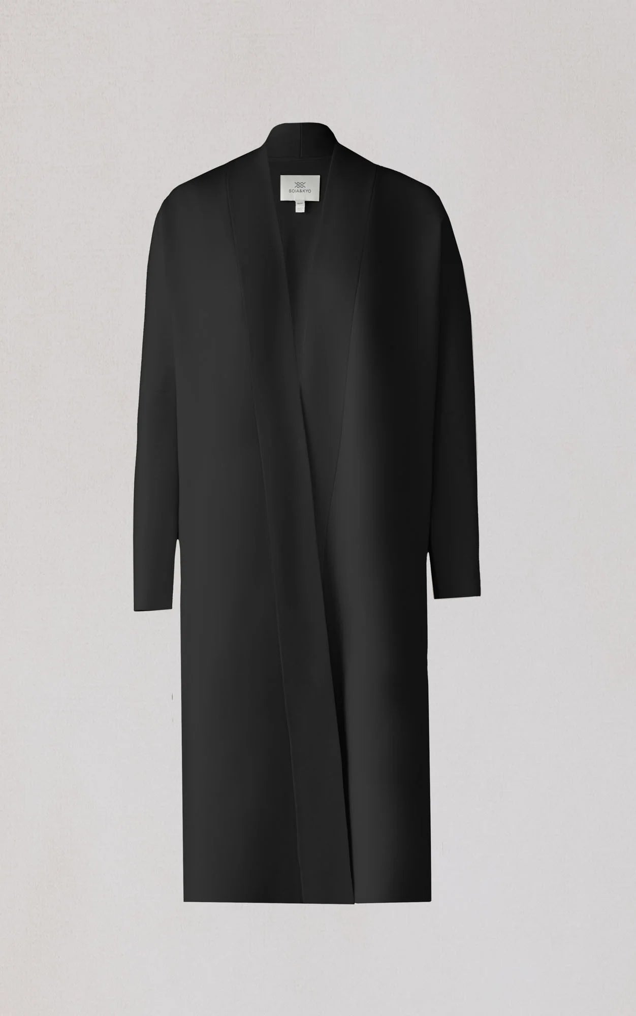 Zola Maxi Coatigan in Black