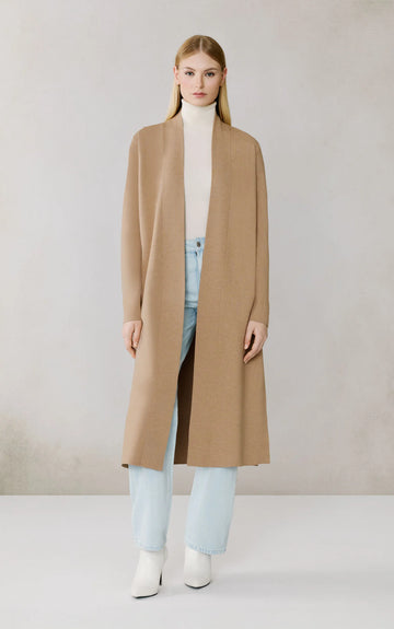 Zola Maxi Coatigan in Teak