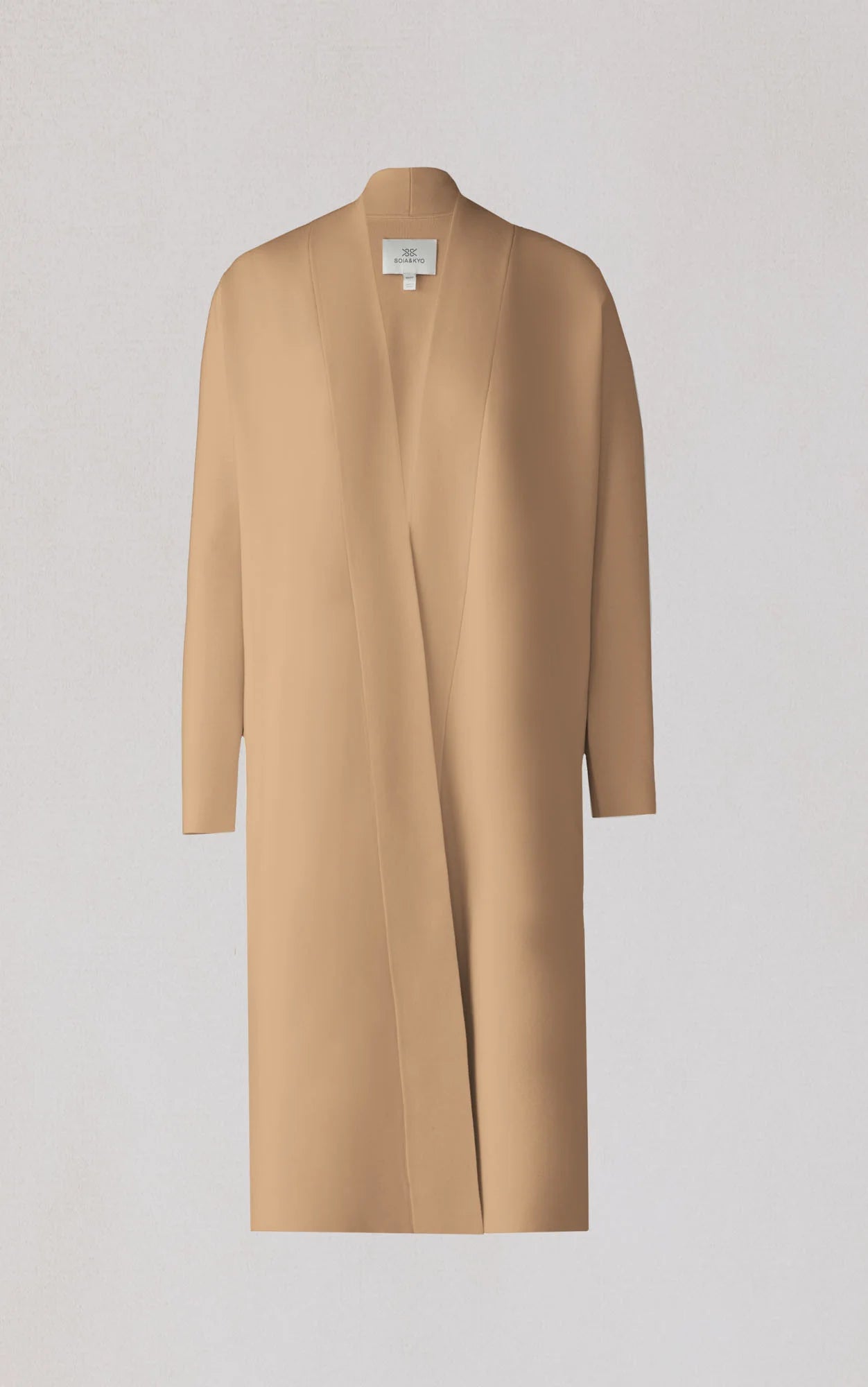 Zola Maxi Coatigan in Teak