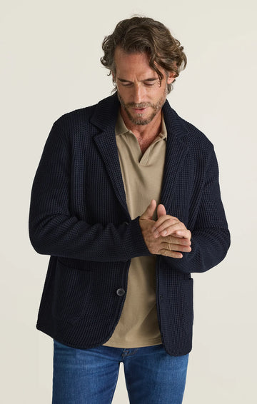 Birch Sweater Blazer in Navy