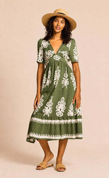 Bellingham Dress in Green