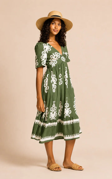 Bellingham Dress in Green