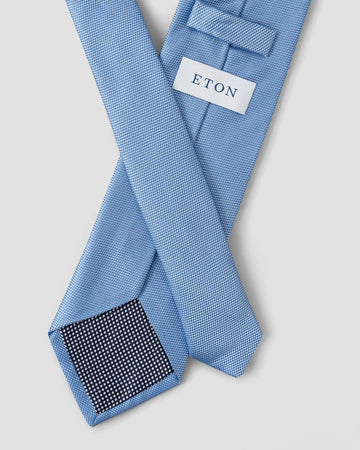 Basketweave Tie in Blue