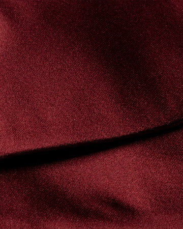 Solid Silk Twill Ready Tied Bowtie in Red