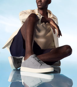 GrandPro Luxe Slip-On in Seastone Angora