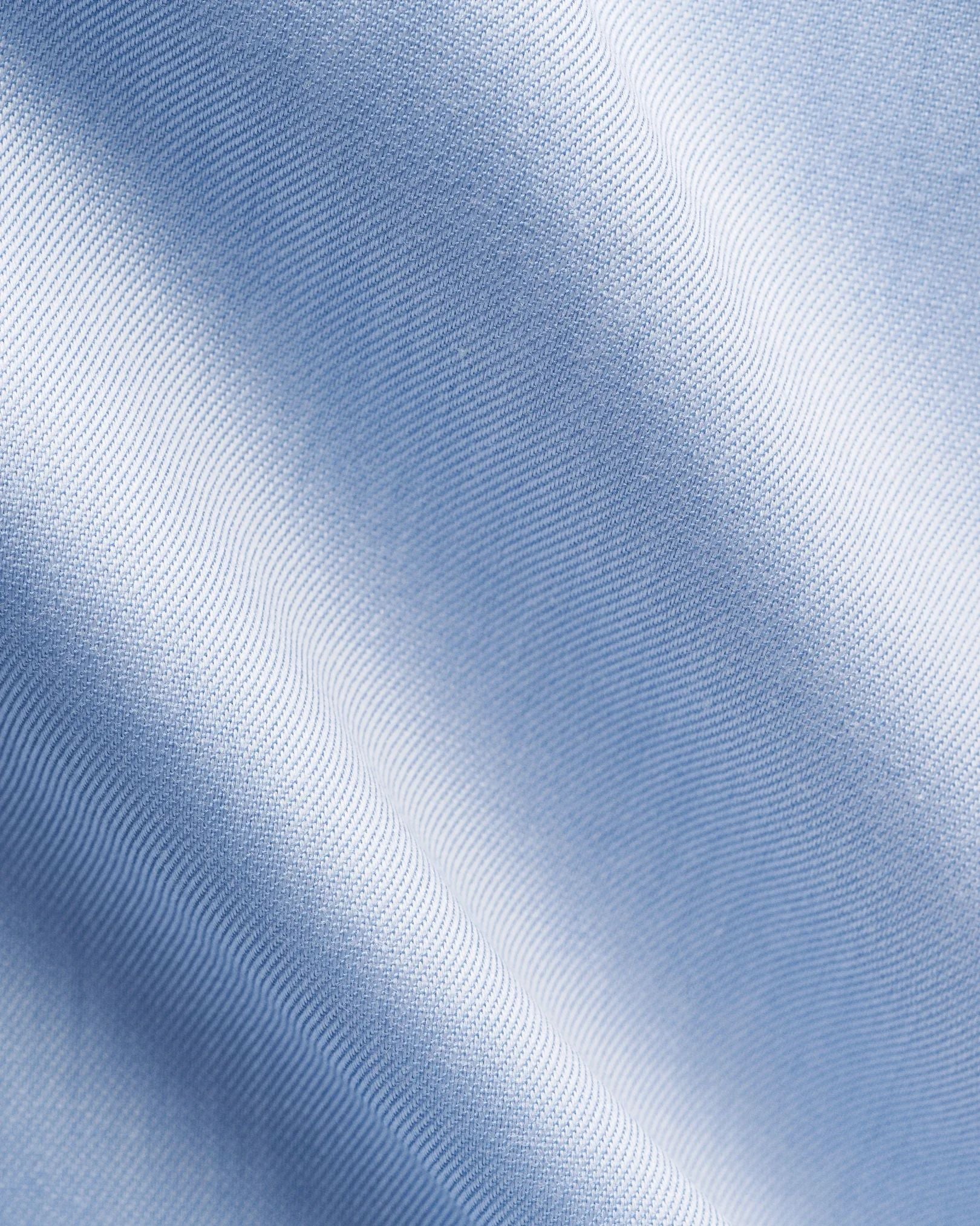 Signature Twill Dress Shirt in Light Blue with Floral Effect