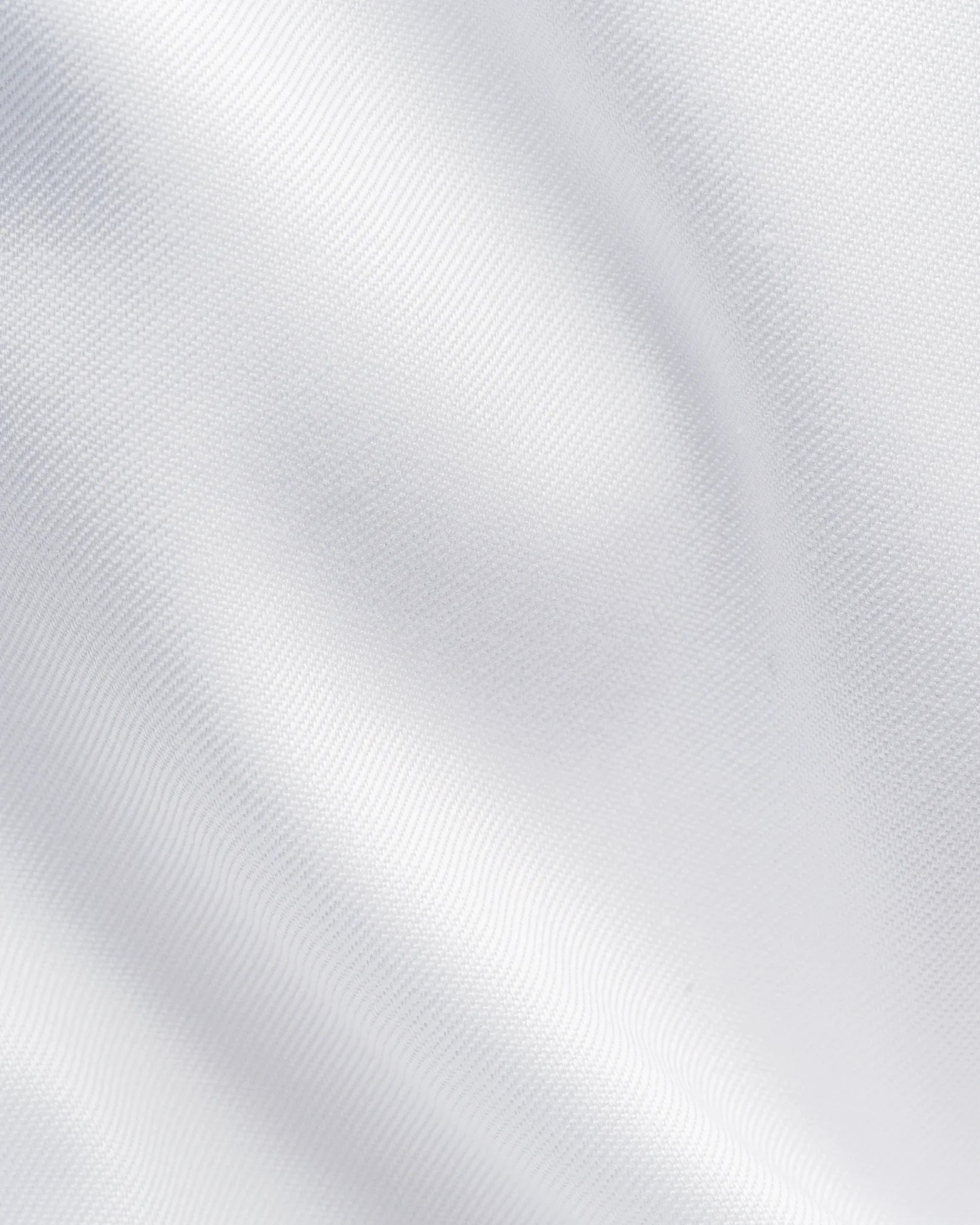 Signature Twill Dress Shirt in White with Feature Navy Floral Contrast