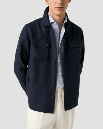 Four Pocket Shirt Jacket in Navy