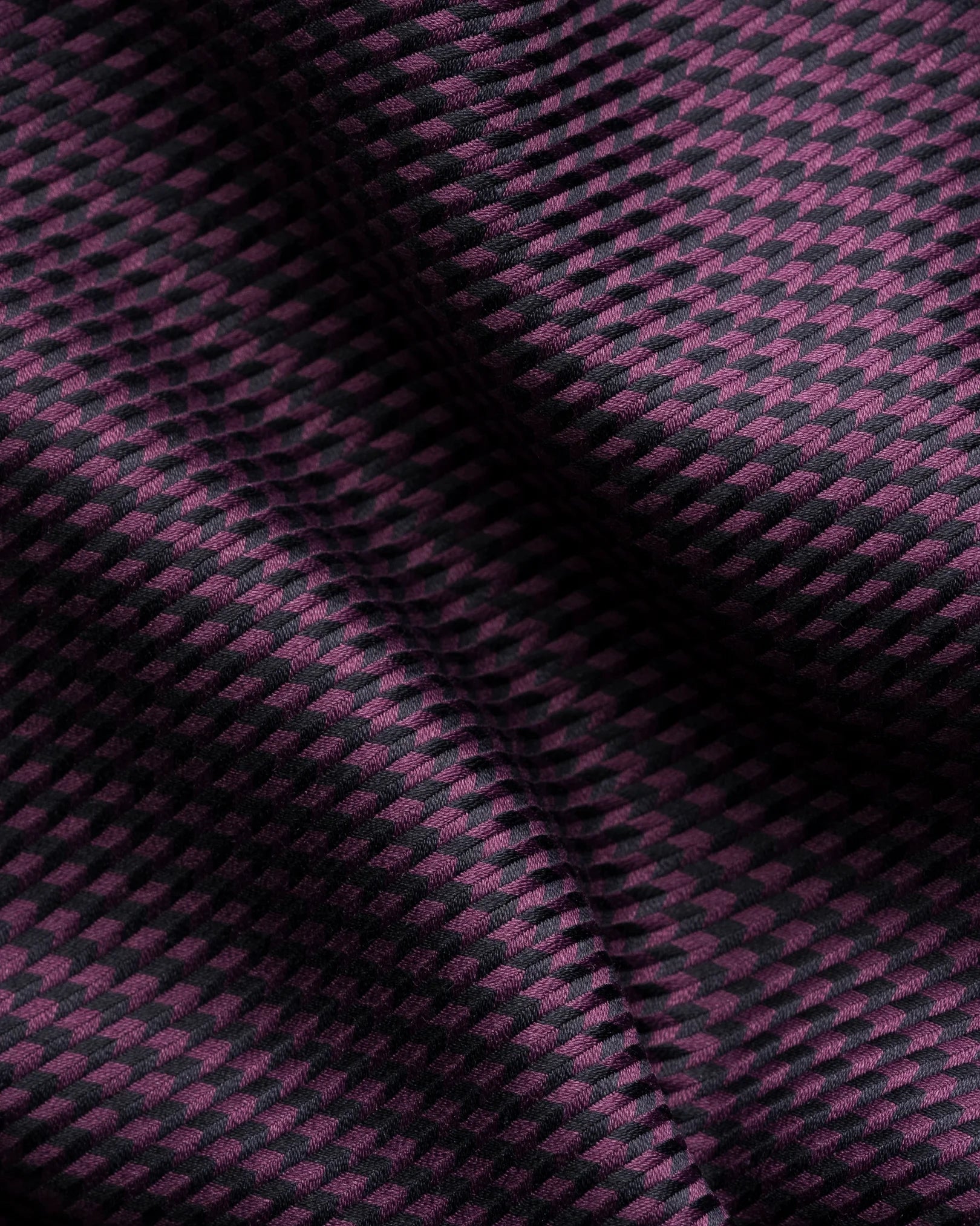 Houndstooth King Twill in Purple