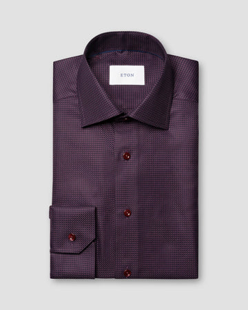 Houndstooth King Twill in Purple