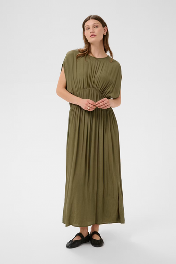 Kleio Dress in Dusky Green