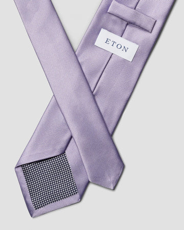 Solid Silk Twill Tie in Purple
