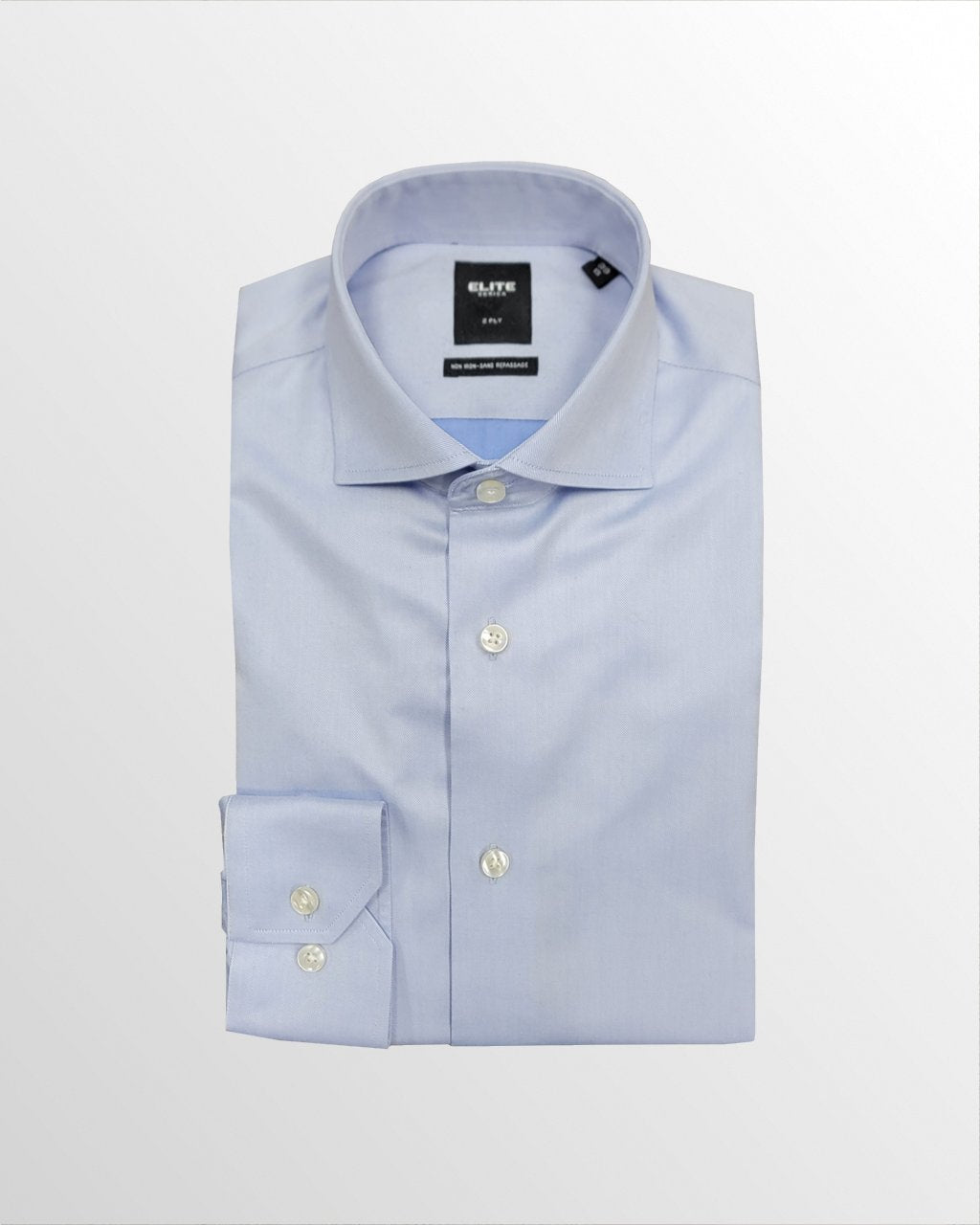 Serica Elite Twill Dress Shirt – Light Blue
