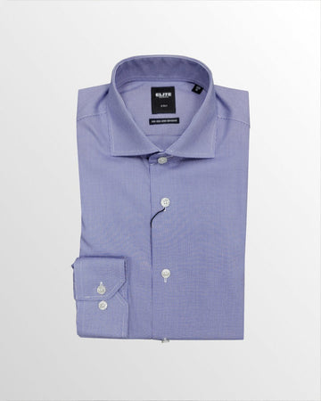 Elite Micro Pattern Dress Shirt - Blue