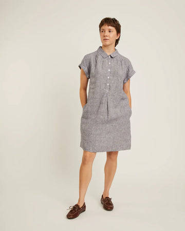 Millie Dress in Indigo Blue