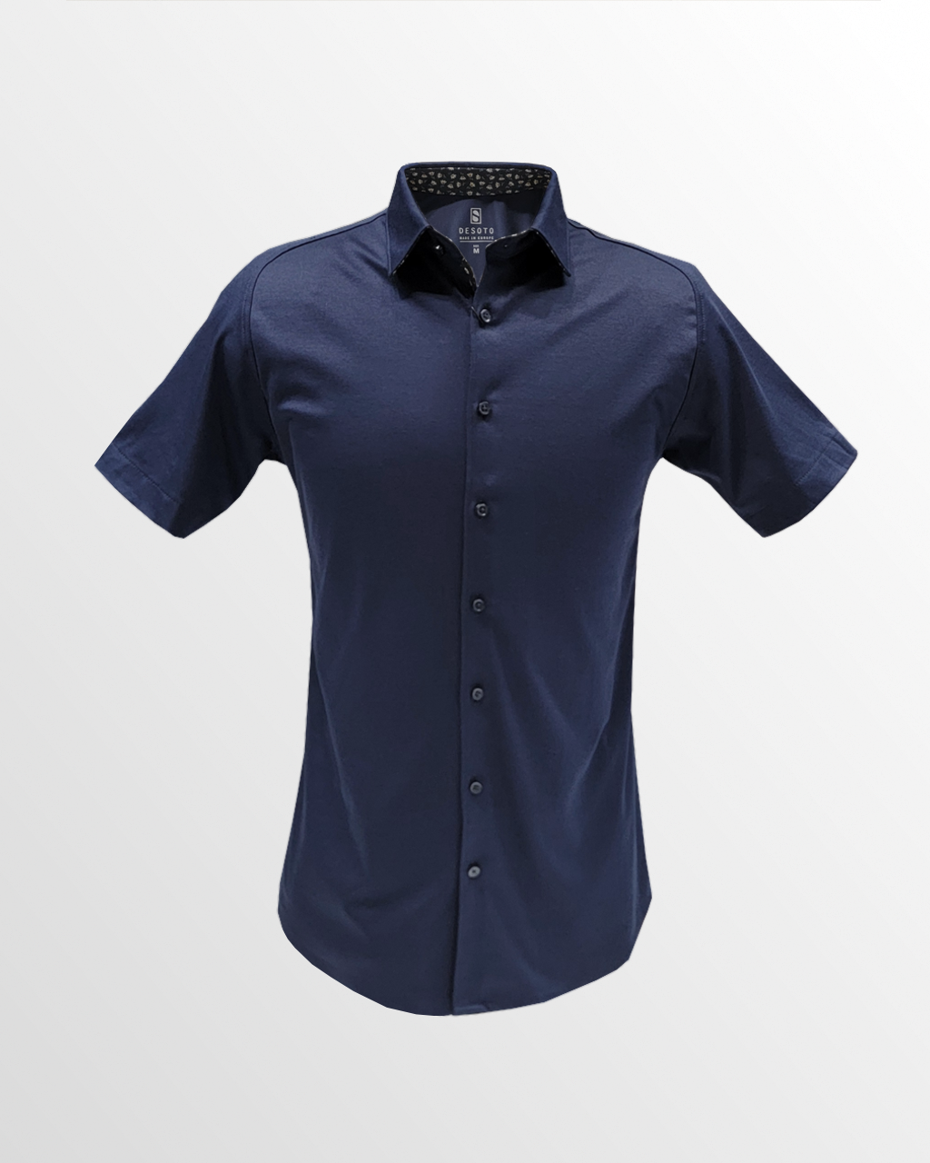 Desoto Short Sleeve Jersey Shirt in Navy