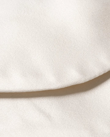 Solid Silk Twill Ready Tied Bowtie in Off White