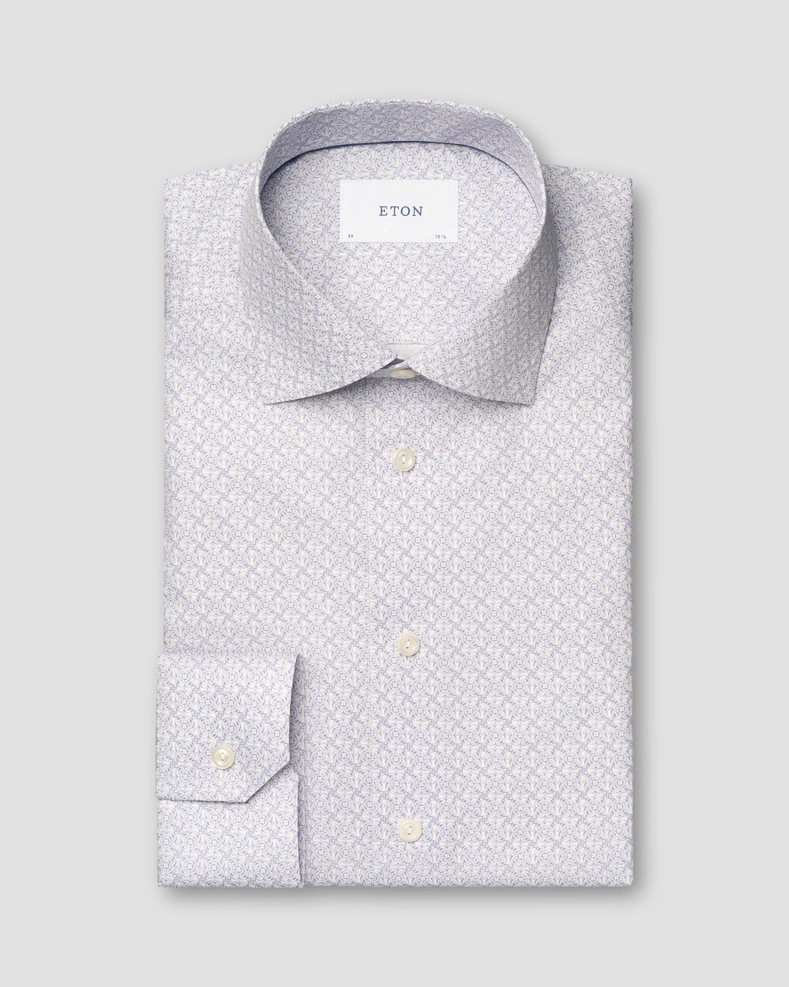 Geometric Signature Twill Paisley Effect in Lilac
