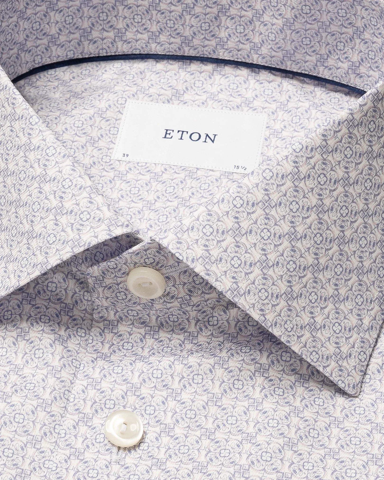 Geometric Signature Twill Paisley Effect in Lilac