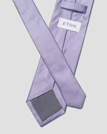 Basketweave Tie in Purple