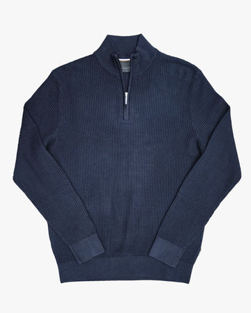 1/4 Zip Sweater in Navy