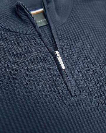 1/4 Zip Sweater in Navy