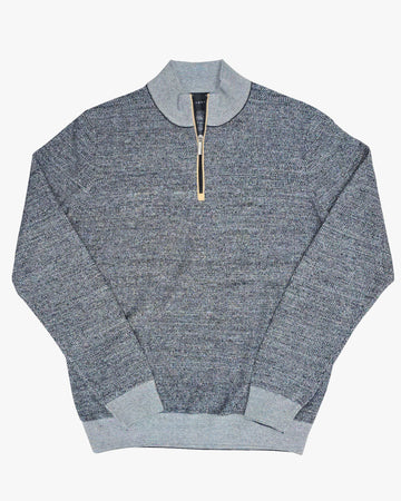 1/4 Zip Sweater in Grey