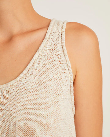 Stina Knit Camisole in Oat