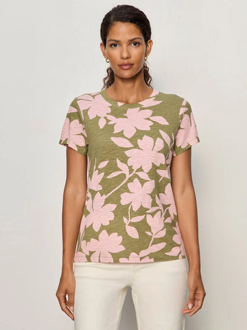 The Perfect Tee in Pink Silhouette