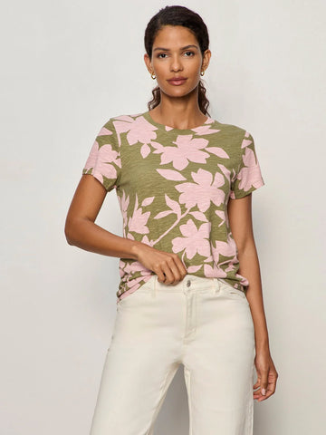 The Perfect Tee in Pink Silhouette