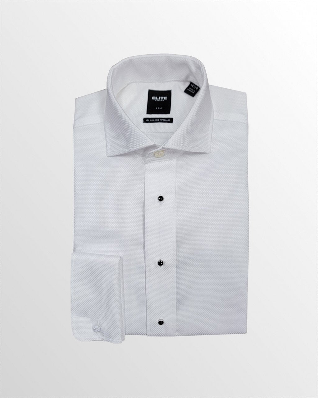 Elite Tuxedo Shirt – White