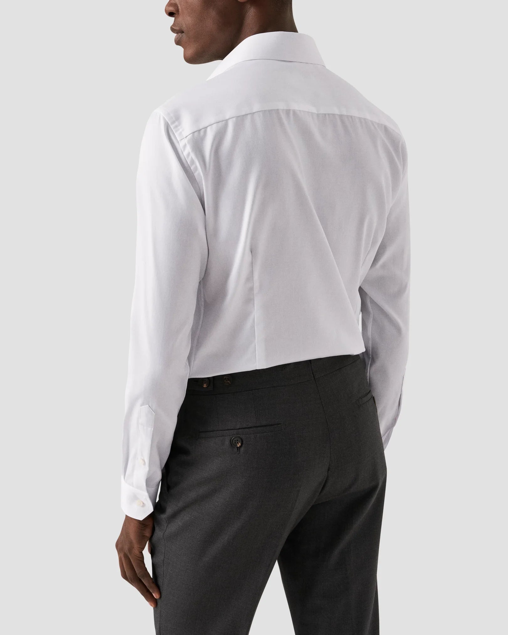 Signature Twill Contemporary Fit Dress Shirt in White