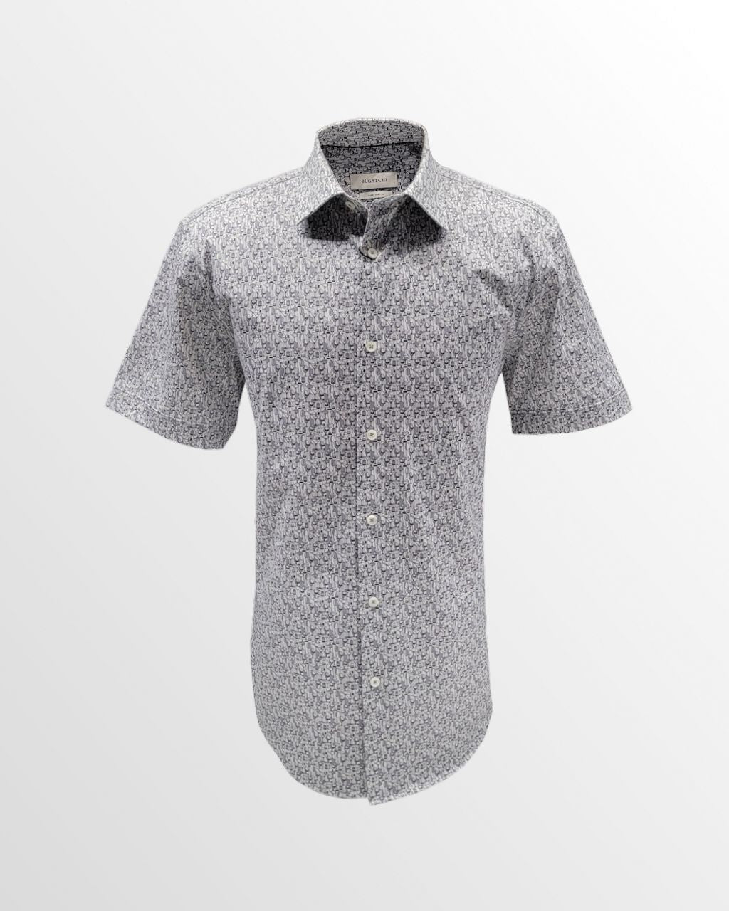 Bugatchi OoohCotton Casual Shirt in White Cocktails